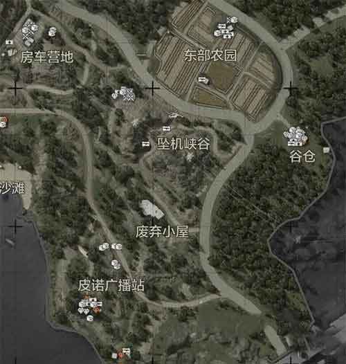 暗区突围山谷物资地图分布一览