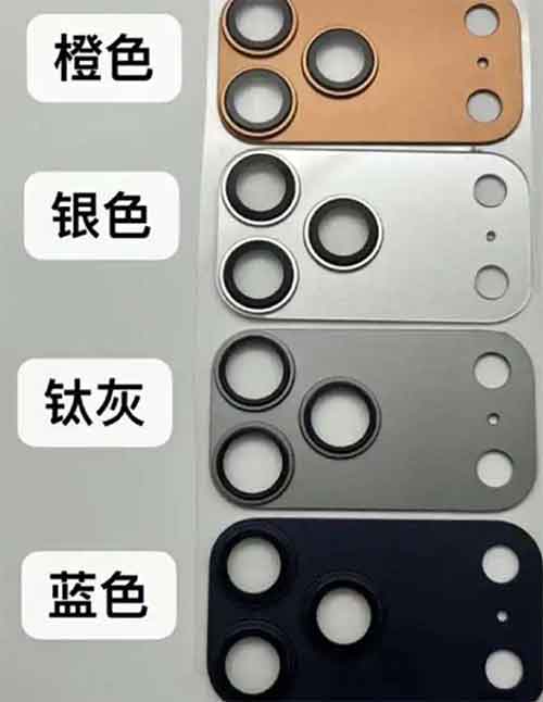 iPhone17Pro四配色曝光,橙色银色钛灰和蓝色 iPhone17Pro四配色曝光,橙色银色钛灰和蓝色