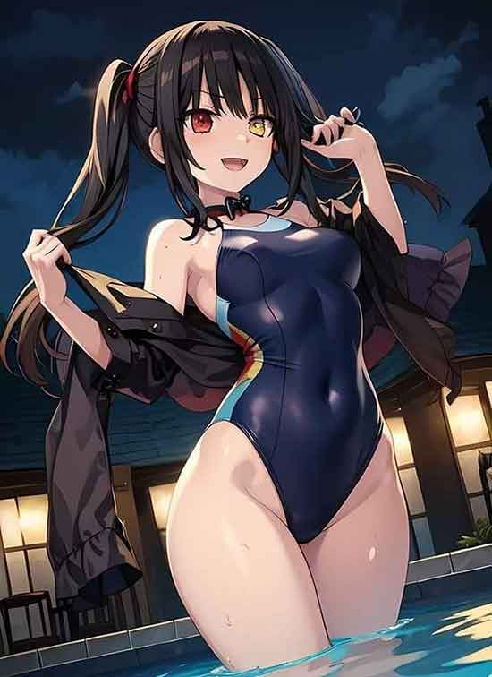 最美二次元夏日泳装少女美图壁纸
