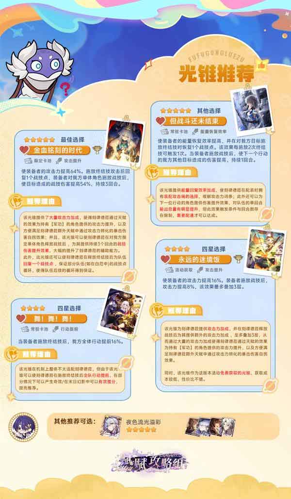 《崩坏星穹铁道》刻律德菈培养攻略一图流