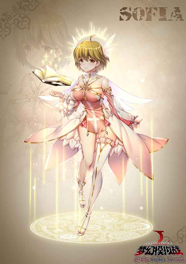 梦幻模拟战圣光索菲亚同人图，纯白之翼